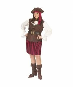 Fun World Adult Costumes Adult Plus Size High Seas Pirate Lady Costume
