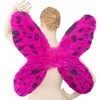 Charades Purple & Black Feather Butterfly Costume Wings