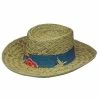 J Hat Gambler Straw Hat