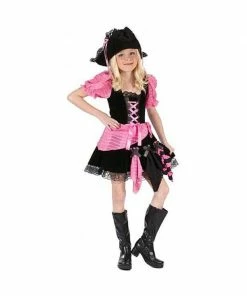 Fun World Kids Costumes Childs Pink Punk Pirate Costume