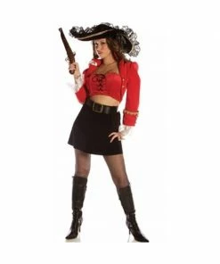Underwraps Women's Sexy Captain Ruby Costume
