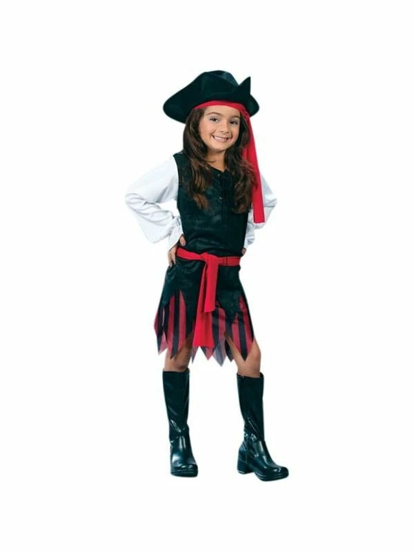 Fun World Child's Classic Caribbean Pirate Girl Costume Kids Costumes 3 Fun World Child's Classic Caribbean Pirate Girl Costume Kids Costumes