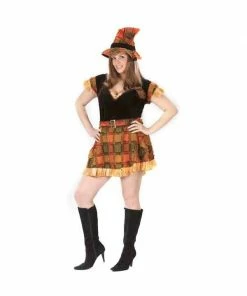 Fun World Adult Plus Sexy Scarecrow Costume