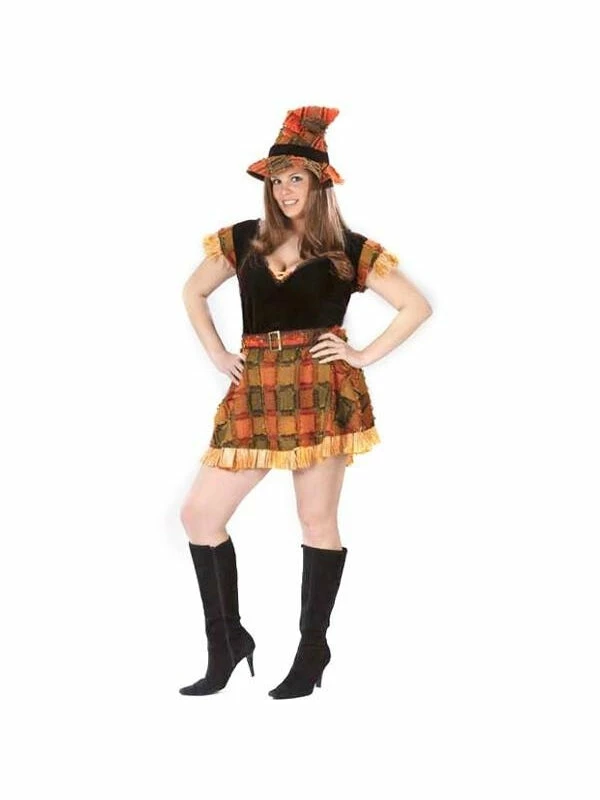 Fun World Adult Plus Sexy Scarecrow Costume 3 Fun World Adult Plus Sexy Scarecrow Costume