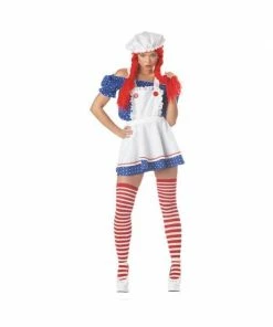 Exclusive Adult Costumes Adult Sexy Ruffled Rag Doll Girl Costume
