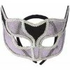 Forum Novelties Inc. Adult Silver Netted Mardi Gras Half Mask
