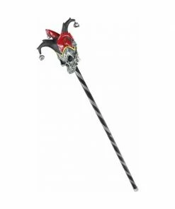 California Costume Co. Action Props Jester Skull Cane