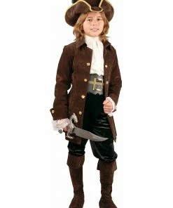 Charades Kids Costumes Child's Quality Suede Pirate Costume