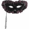 Disguise Masks Lace Black Harlequin Eye Mask