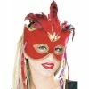 Rubies Masks Red Velvet Venetian Eyemask
