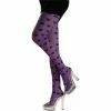 Rubies Adult Purple / Black Polka Dot Tights Costume Leggings