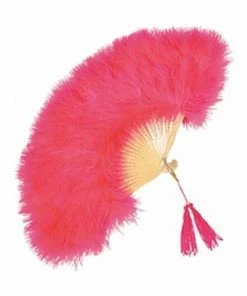 Rubies Accessory Kits Pink Feathered Fan