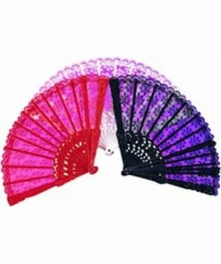 Rubies Lace Fan