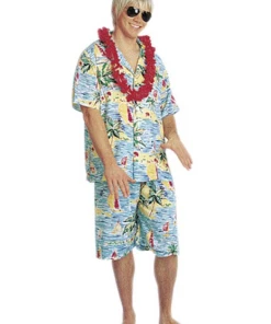 Franco Men's Hawaiian Tourist Costume