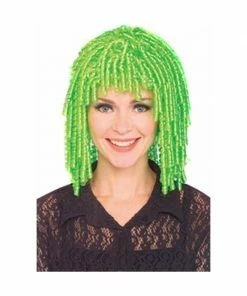 Rubies Adult Lime Curly Clown Wig