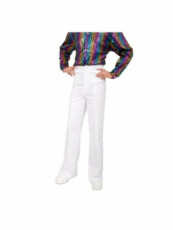 Charades Accessory Kits Adult Men's White Disco Pants 3 Charades Accessory Kits Adult Men's White Disco Pants