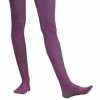 Charades Costume Leggings Adult Solid Purple Nylon Tights