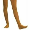 Charades Adult Solid Orange Nylon Tights Costume Leggings