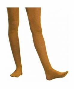 Charades Adult Solid Orange Nylon Tights Costume Leggings