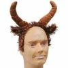 J Hat Adult Buffalo Headband With Ears And Horns