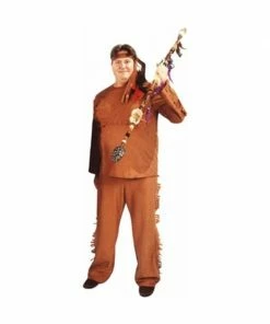 Alexander Costumes Adult Plus Size Deluxe Indian Warrior Costume Adult Costumes