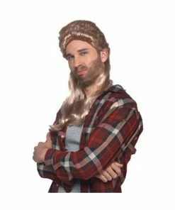 Paper Magic Blonde 80s Mullet Wig Wigs