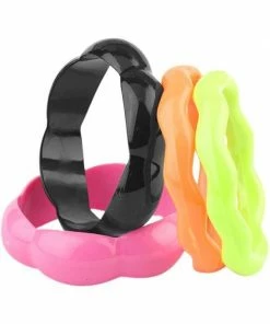 Forum Novelties Inc. Costume Jewelry Adult Neon 80's Style Deluxe Bangle Bracelets
