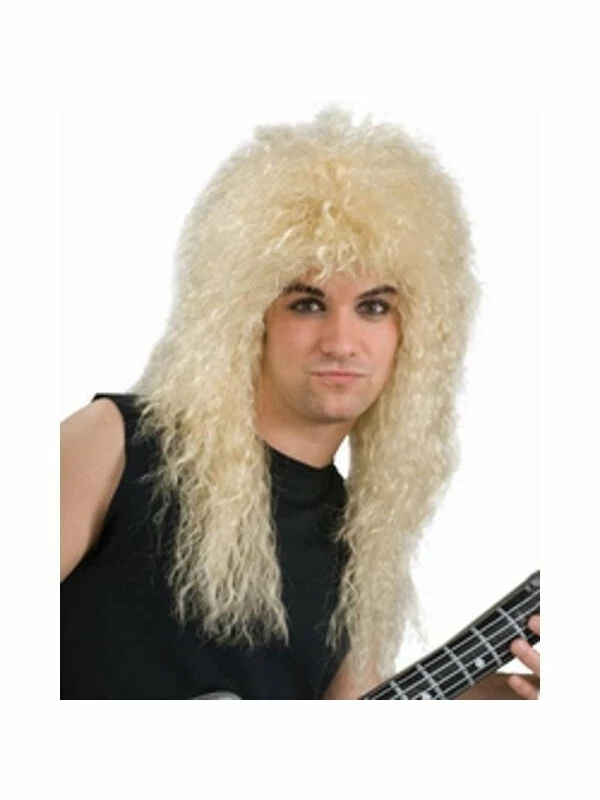 Forum Novelties Inc. Wigs Adult 80's Style Blonde Rock Band Wig 3 Forum Novelties Inc. Wigs Adult 80's Style Blonde Rock Band Wig