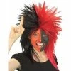 Rubies Wigs Sports Fan Black And Red Wig