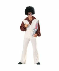 Rubies Adult Costumes Adult 70s White Polyester Leisure Suit Costume