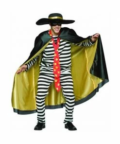 Exclusive Adult Costumes Adult Prison Hamburglar Costume