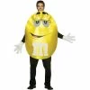 Rasta Imposta Adult Costumes Adult Deluxe M&M Yellow Character Costume