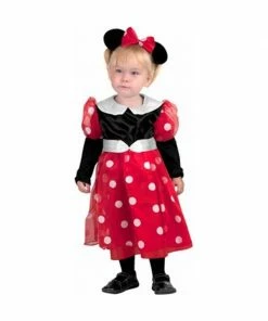 Dress Up America Kids Costumes Toddler Deluxe Minnie Mouse Costume