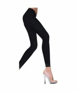 Music Legs Opaque Black Leggings