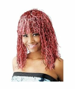 Paper Magic Red Tinsel Wig Wigs