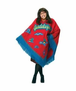 Paper Magic Adult Costumes Ugly Betty Poncho Costume