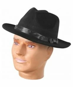 China Products Corp. Adult Black Fedora Hat