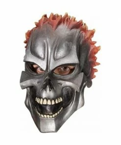 Halloween Resource Center Motor Skull Vinyl Adult Mask