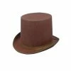 H.M. Smallwares Brown Steampunk Top Hat