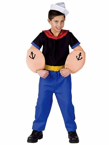 Fun Plus Child Popeye The Sailor Costume Kids Costumes 3 Fun Plus Child Popeye The Sailor Costume Kids Costumes