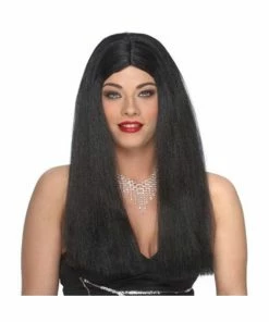 Franco Long Black Witch Wig