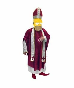 Brands On Sale Adult Catholic Homer Simpsons Costume Adult Costumes