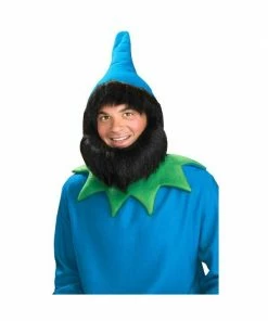 Forum Novelties Inc. Costume Facial Hair Adult Blue Elf Hat With Black Beard