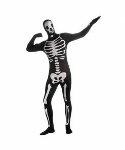 Rubies Adult 2nd Skin Skeleton Morph Suit Costume