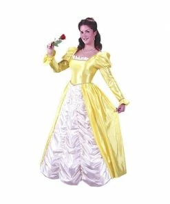 Exclusive Adult Costumes Adult Yellow Belle Dress