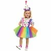 Fun World Toddler Cute Little Clown Dress 2 Fun World Toddler Cute Little Clown Dress