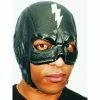 H.M. Smallwares Masks Black Thunderbolt Superhero Headpiece