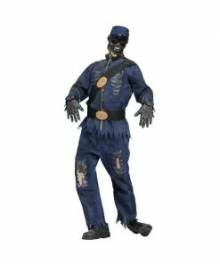 Fun World Adult Costumes Adult Blue Union Zombie Costume