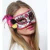 H.M. Smallwares Day Of Dead Mask W/Flower Trim Masks