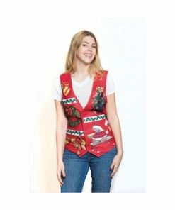 H.M. Smallwares Adult Costumes Gal's Ugly Christmas Vest